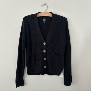Gap Black Button Down Cardigan Sweater